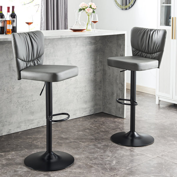 Latitude Run Swivel Adjustable Height Bar Stool Wayfair